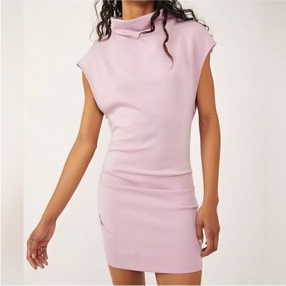 Free People NWT Amelie Mini Dress in Purple Size Small - Picture 4 of 7